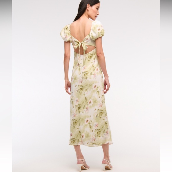 Puff Sleeve Midi Dress - Picture 4 of 6